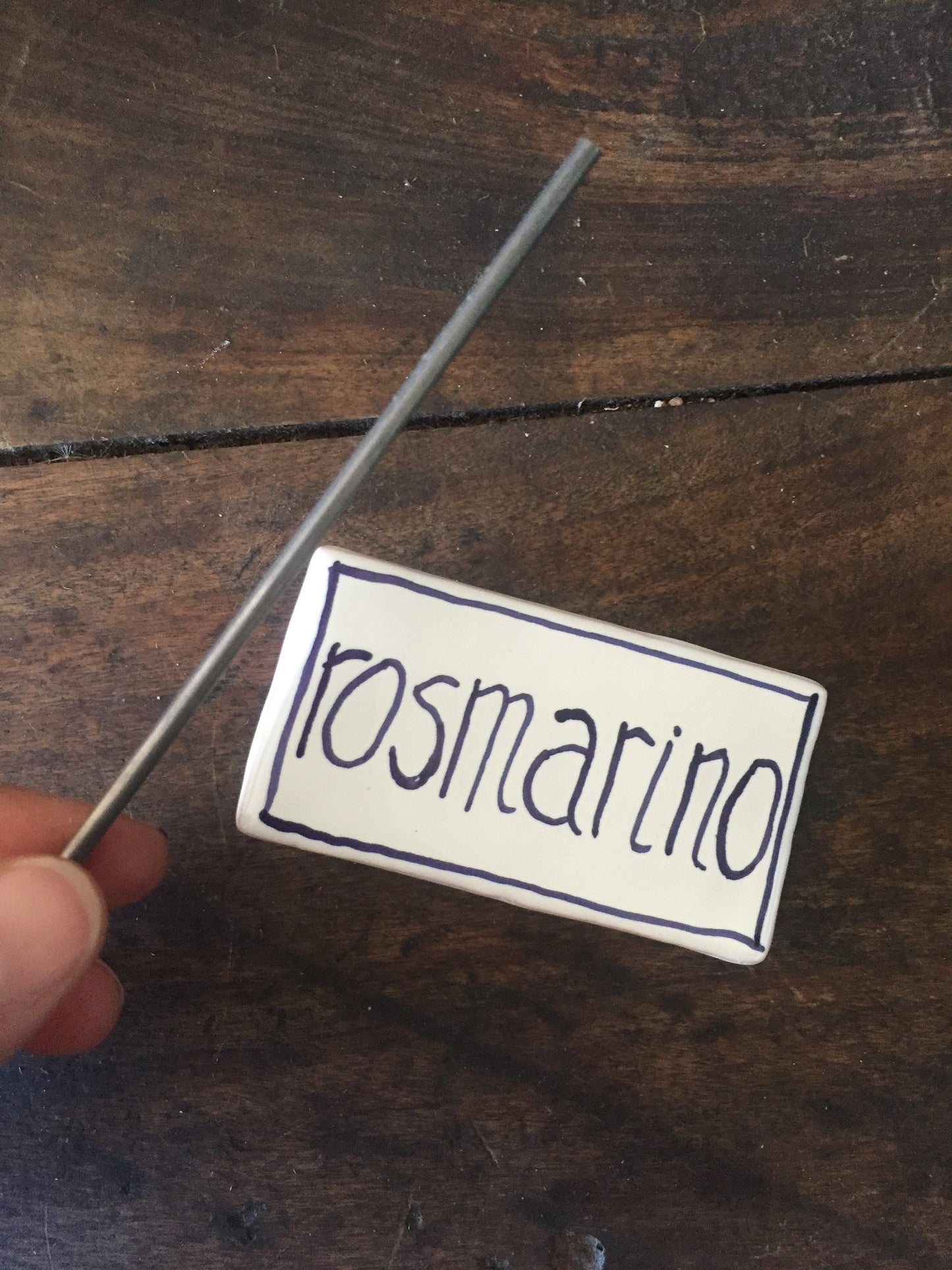 Cartellino per aromatiche