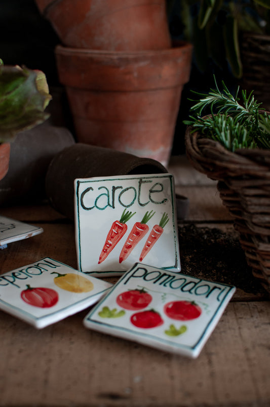 Cartellino orto o spezie