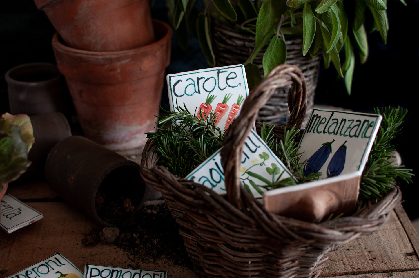 Cartellino orto o spezie